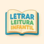 Livro aberto com ilustrações coloridas, representando o universo da leitura infantil - Letrar Leitura Infantil